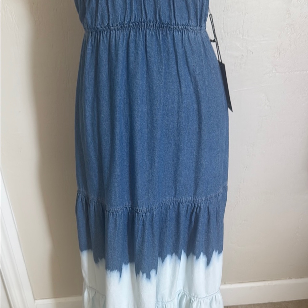 Denim Ombre Maxi Dress - Picture 3 of 12